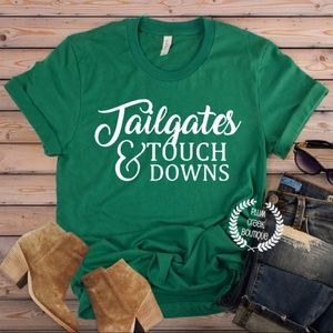 Football TShirts - Tailgate and Touchdowns - Green